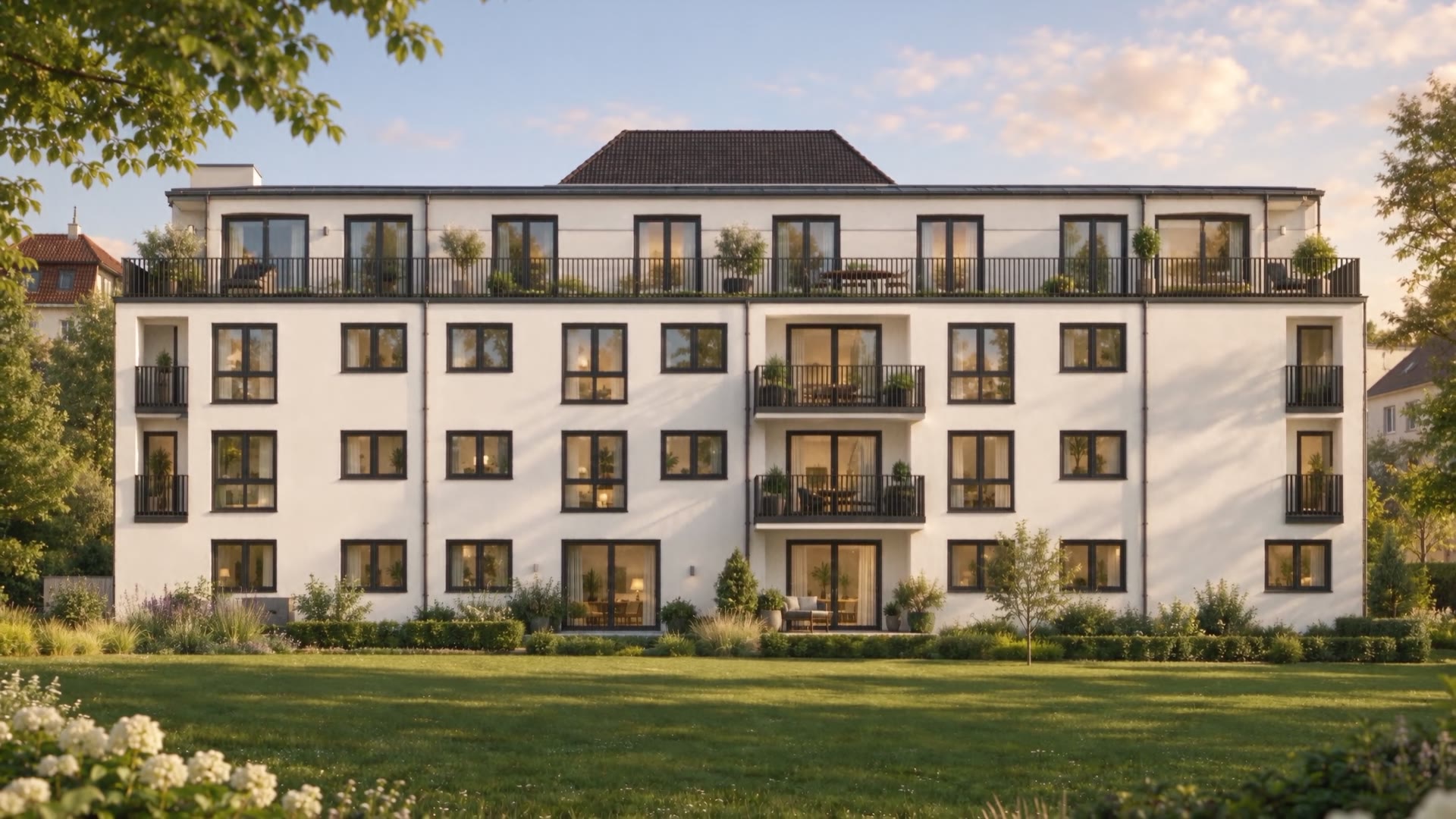 Architekturvisualisierung des Wohnensembles Wilhelm-Kalle-Straße