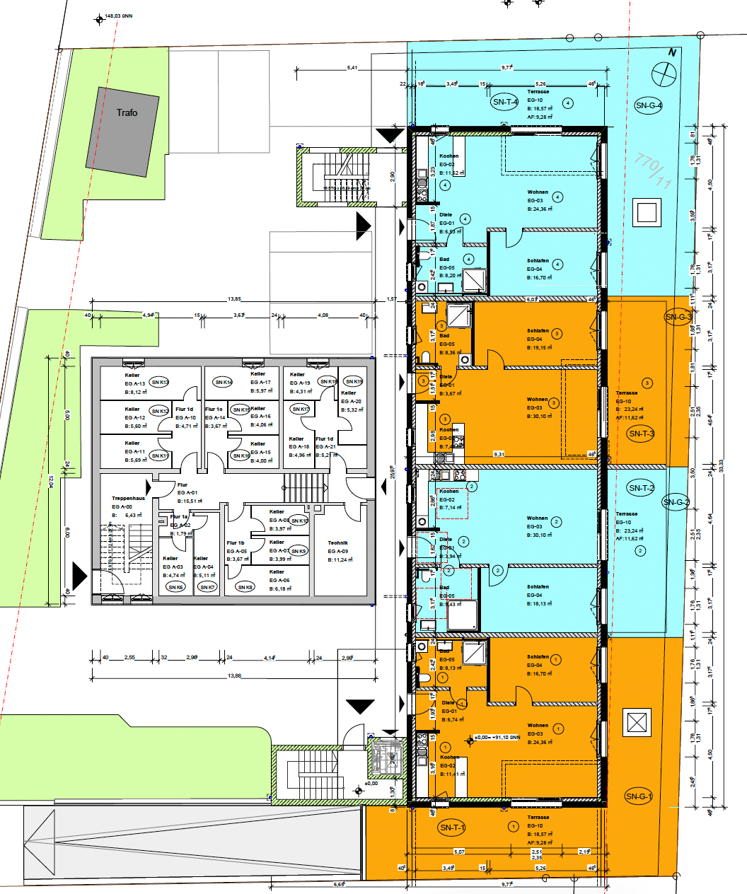 Erdgeschoss · WKS9 · aktualisierter Plan aus dem Investment Memo